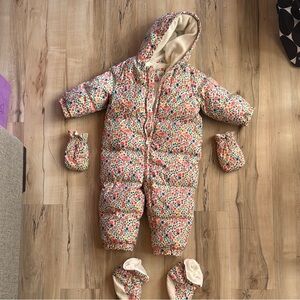 GAP Floral Kids Snowsuit / Footie